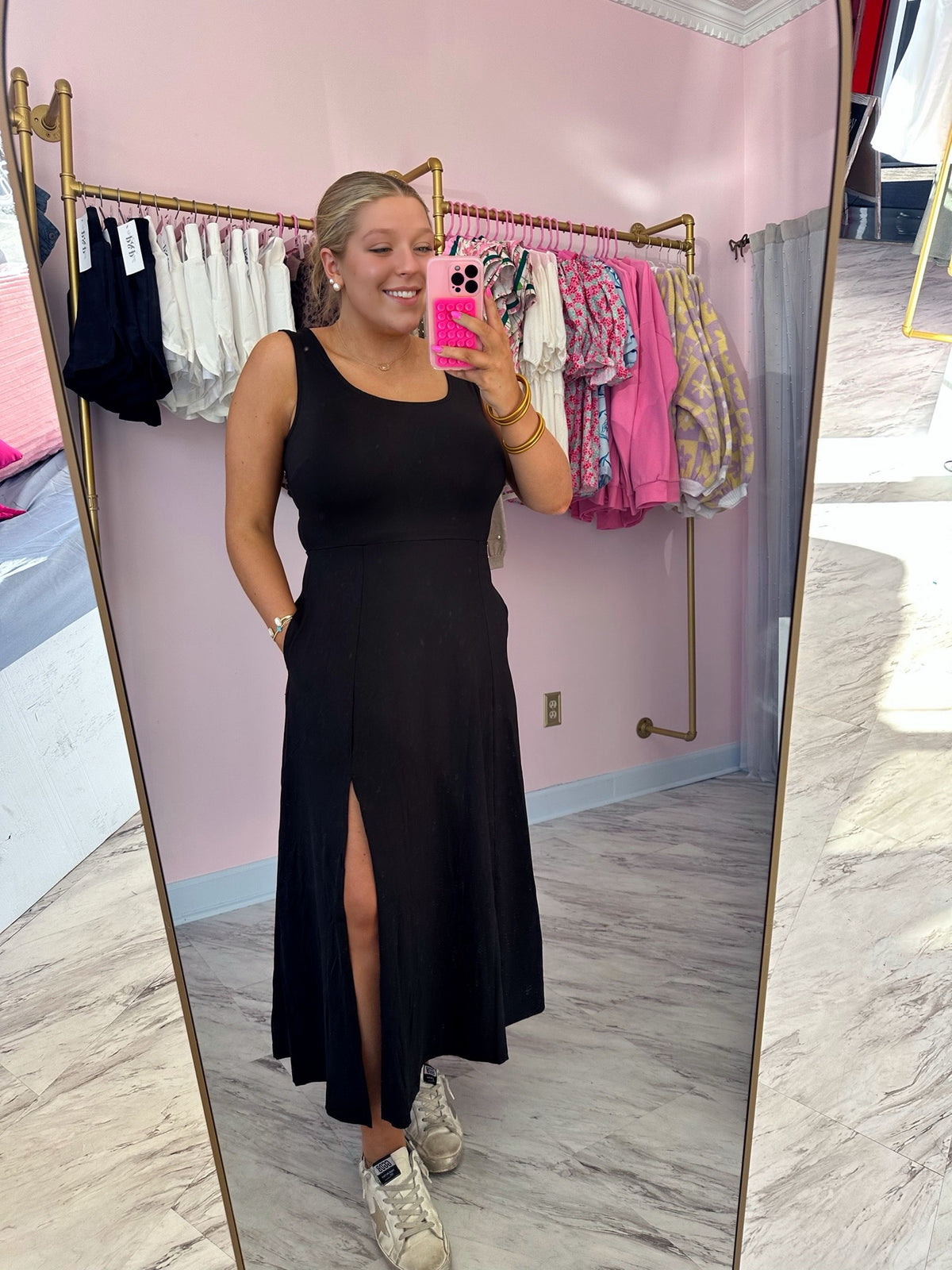 Sleeveless Black Maxi