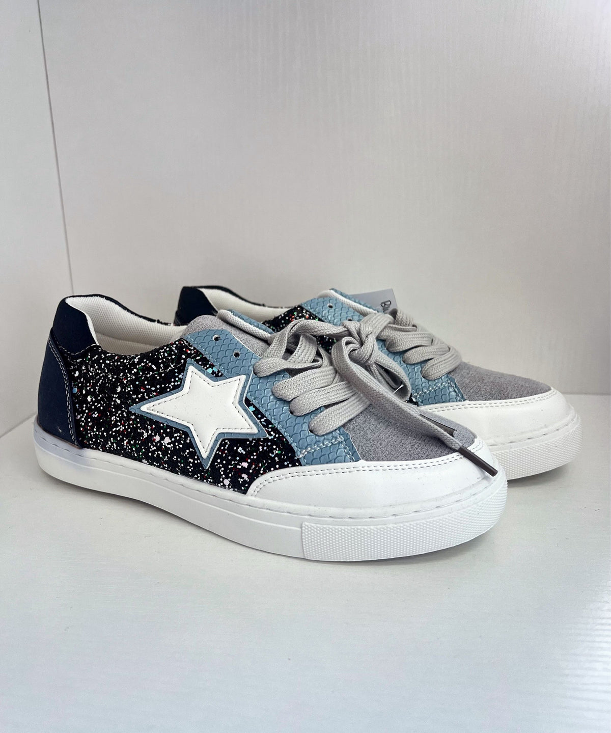 Blue Glitter Sneakers