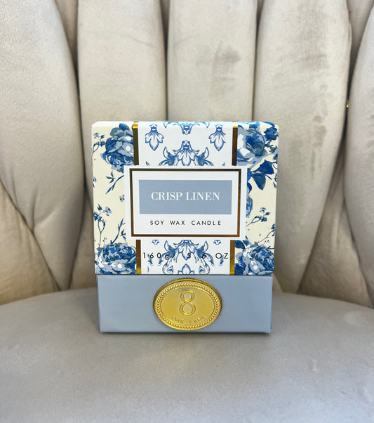 Crisp Linen Wax Candle